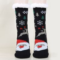 Unisex Christmas Cartoon Polyacrylonitrile Fiber Jacquard Crew Socks A Pair sku image 9