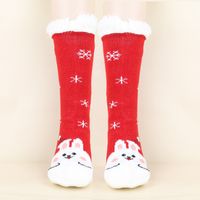 Unisex Christmas Cartoon Polyacrylonitrile Fiber Jacquard Crew Socks A Pair sku image 17
