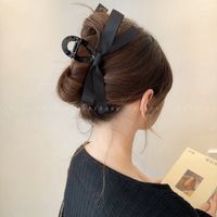 Classic Style Bow Knot Cloth Hair Claws sku image 4