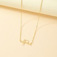 Simple Style Heart Shape Alloy Plating Women's Pendant Necklace sku image 1