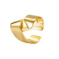 Einfacher Stil Einfarbig Sterling Silber Vergoldet Ringe In Masse main image 5