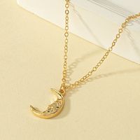 Simple Style Moon Alloy Plating Women's Pendant Necklace main image 3