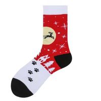 Unisex Weihnachten Karikatur Baumwolle Crew Socken Ein Paar sku image 17