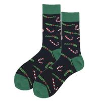 Unisex Christmas Cartoon Cotton Crew Socks A Pair sku image 5