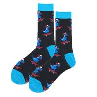 Unisex Christmas Cartoon Cotton Crew Socks A Pair sku image 20