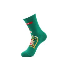Unisex Christmas Christmas Tree Santa Claus Elk Cotton Crew Socks A Pair sku image 5