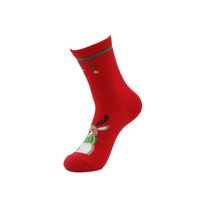 Unisex Christmas Christmas Tree Santa Claus Elk Cotton Crew Socks A Pair sku image 8