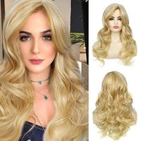 Women's Hip-hop Punk Casual Stage Street High Temperature Wire Long Bangs Long Curly Hair Wigs sku image 2