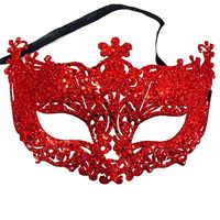 Halloween Glam Funny Solid Color Plastic Holiday Daily Party Mask main image 1