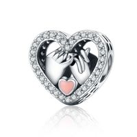 Casual Heart Shape Sterling Silver Inlay Zircon Jewelry Accessories sku image 6