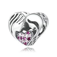 Casual Heart Shape Sterling Silver Inlay Zircon Jewelry Accessories sku image 3