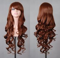Women's Exaggerated Lolita Party Cosplay High Temperature Wire Side Fringe Long Curly Hair Wigs sku image 7