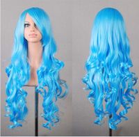 Women's Exaggerated Lolita Party Cosplay High Temperature Wire Side Fringe Long Curly Hair Wigs sku image 9