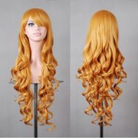Women's Exaggerated Lolita Party Cosplay High Temperature Wire Side Fringe Long Curly Hair Wigs sku image 8