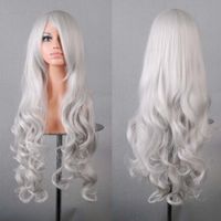 Women's Exaggerated Lolita Party Cosplay High Temperature Wire Side Fringe Long Curly Hair Wigs sku image 12