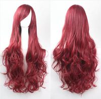 Women's Exaggerated Lolita Party Cosplay High Temperature Wire Side Fringe Long Curly Hair Wigs sku image 14