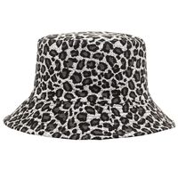 Unisex Basic Leopard Big Eaves Bucket Hat sku image 3