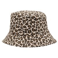 Unisex Basic Leopard Big Eaves Bucket Hat sku image 2