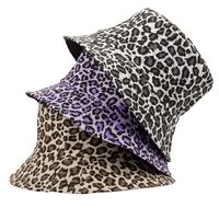Unisex Basic Leopard Big Eaves Bucket Hat main image 2