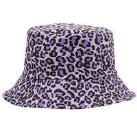Unisex Basic Leopard Big Eaves Bucket Hat sku image 1