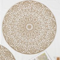 Chinoiserie Vacation Solid Color Wood Placemat sku image 5
