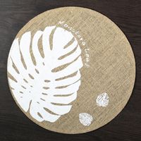 Chinoiserie Vacation Solid Color Wood Placemat sku image 14