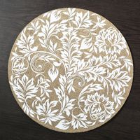 Chinoiserie Vacation Solid Color Wood Placemat sku image 17