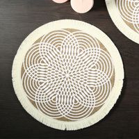 Chinoiserie Vacation Solid Color Wood Placemat sku image 26