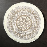Chinoiserie Vacation Solid Color Wood Placemat sku image 27