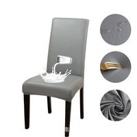 Chinoiserie Casual Vacation Solid Color Leather Chair Cover sku image 2