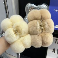 Basic Solid Color Rex Rabbit Fur Hair Claws main image 1