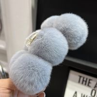 Basic Solid Color Rex Rabbit Fur Hair Claws main image 2