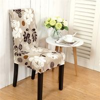 Chinoiserie Vacation Flower Polyester Chair Cover main image 3