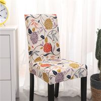Chinoiserie Vacation Flower Polyester Chair Cover main image 4