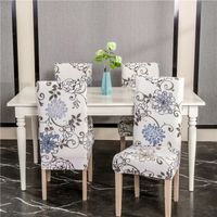 Chinoiserie Vacation Flower Polyester Chair Cover sku image 6