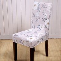 Chinoiserie Vacation Flower Polyester Chair Cover sku image 8