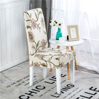 Chinoiserie Vacation Flower Polyester Chair Cover sku image 12