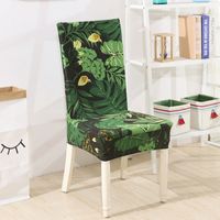 Chinoiserie Vacation Flower Polyester Chair Cover sku image 14