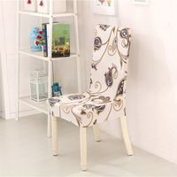 Chinoiserie Vacation Flower Polyester Chair Cover sku image 15