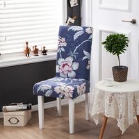 Chinoiserie Vacation Flower Polyester Chair Cover sku image 24