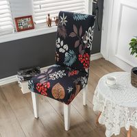 Chinoiserie Vacation Flower Polyester Chair Cover sku image 27