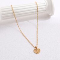 Collier De Mode Simple De Style Européen Et Américain Pour Femmes Vente Chaude Transfrontalière Amour Pendentif Coeur Pêche Lettre Clavicule Collier sku image 9