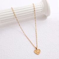 Collier De Mode Simple De Style Européen Et Américain Pour Femmes Vente Chaude Transfrontalière Amour Pendentif Coeur Pêche Lettre Clavicule Collier sku image 24