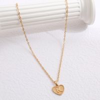 Collier De Mode Simple De Style Européen Et Américain Pour Femmes Vente Chaude Transfrontalière Amour Pendentif Coeur Pêche Lettre Clavicule Collier sku image 11