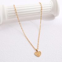 Collier De Mode Simple De Style Européen Et Américain Pour Femmes Vente Chaude Transfrontalière Amour Pendentif Coeur Pêche Lettre Clavicule Collier sku image 19