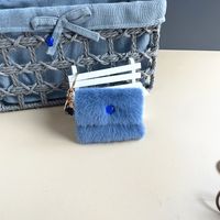 Simple Style Bag Artificial Mink Hair Unisex Bag Pendant Keychain sku image 5