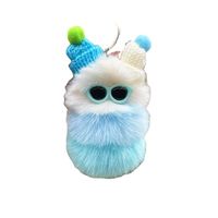 Cartoon Style Hairball Environmentally Friendly Fur Unisex Bag Pendant Keychain main image 3