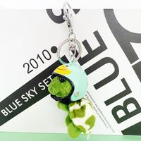 Cute Tortoise Plush Unisex Bag Pendant Keychain sku image 9