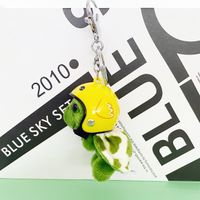 Cute Tortoise Plush Unisex Bag Pendant Keychain sku image 4