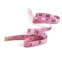 Wentai Tailor Ruler Tape Measure Pink White Black Pvc Plastic Soft Ruler Measuring Body Measurements Clothing Tailor Ruler sku image 1
